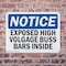 Signmission Exposed High Voltage Buss Bars Inside OSHA Notice Sign, Plastic, 14in W x 10in L, 2PK OS-2PACK-NS-P-1014-L-12283 - alternate 7